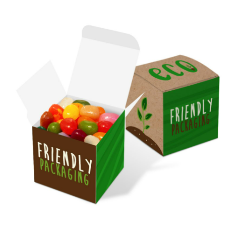 Eco Range - Eco Mini Cube Box - Jelly Bean Factory