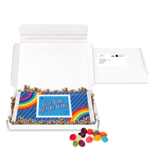 Gift Boxes - Mini White Postal Box - Flow Bag - Jelly Bean Factory