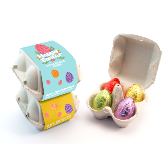 Eco Range - Egg Box - Hollow Chocolate Eggs