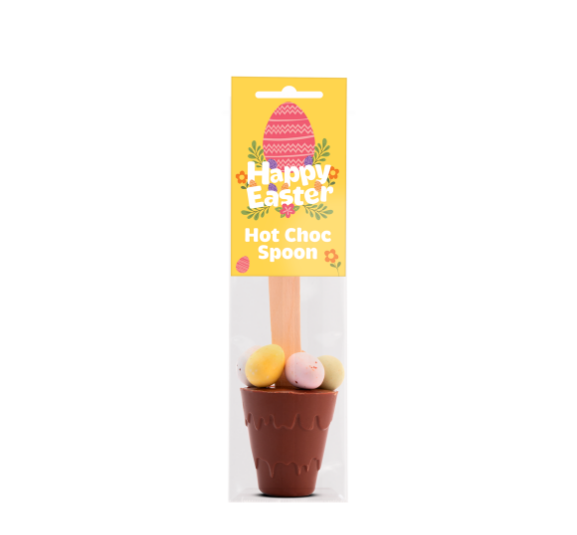 Easter - Info Card - Hot Choc Spoon with Speckled Eggs