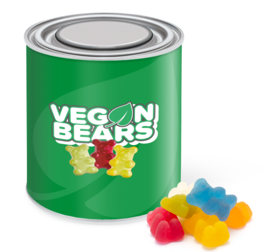 Large Paint Tin - Vegan Bears