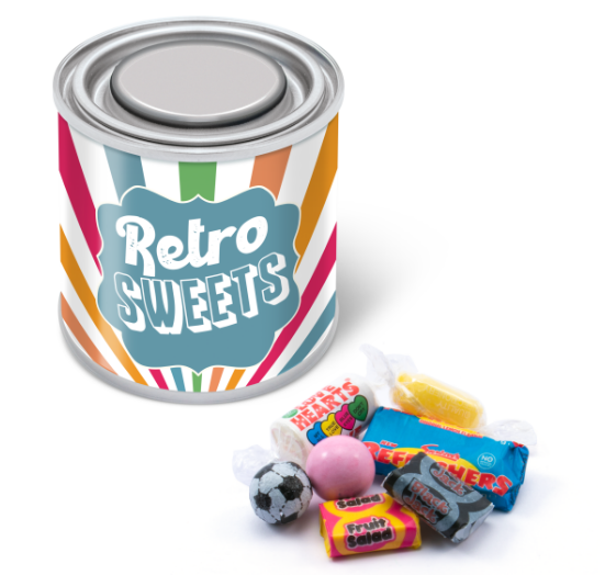 Small Paint Tin - Retro Sweets