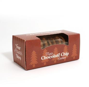 Winter Collection - Eco Biscuit Box - Triple Chocolate Chip Biscuits