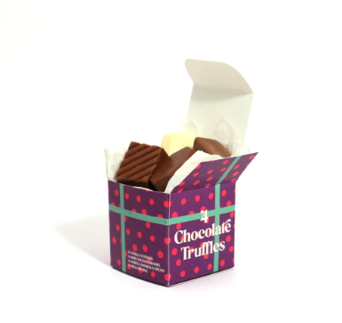 Winter Collection - Eco Maxi Cube - 4x Chocolate Truffles