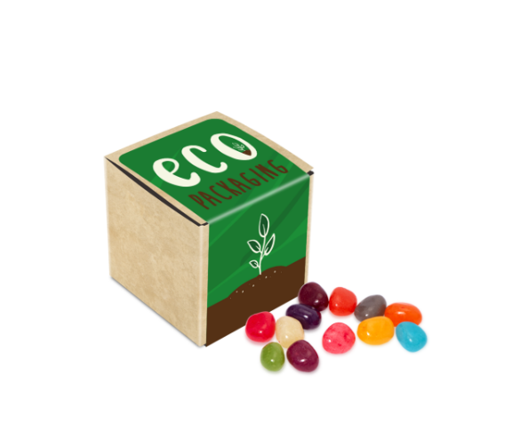 Eco Range - Eco Kraft Cube - Jelly Bean Factory - 50g