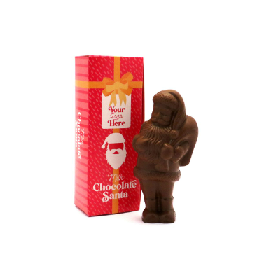 Winter Collection - Eco Flip Top Box - 41% Milk Chocolate Santa