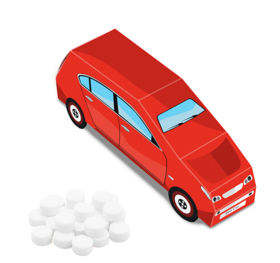 Eco Range - Eco Car Box - Midi Mints