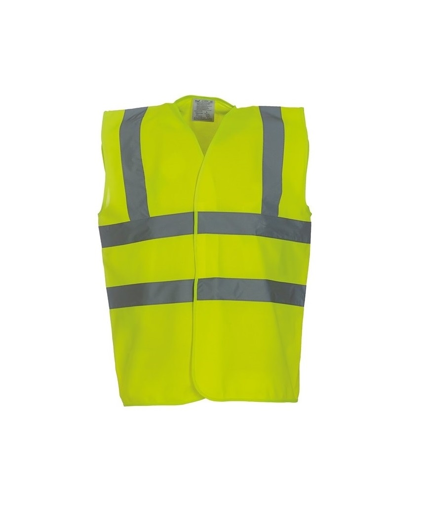 Mens Hi Vis 2 Band And Braces Waistcoat Yellow