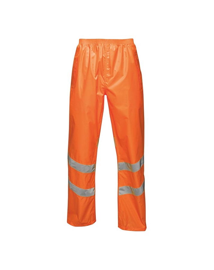 Mens Hi Vis Pro Pack Away Trousers Orange