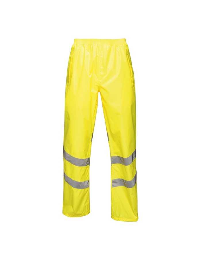 Mens Hi Vis Pro Pack Away Trousers Yellow