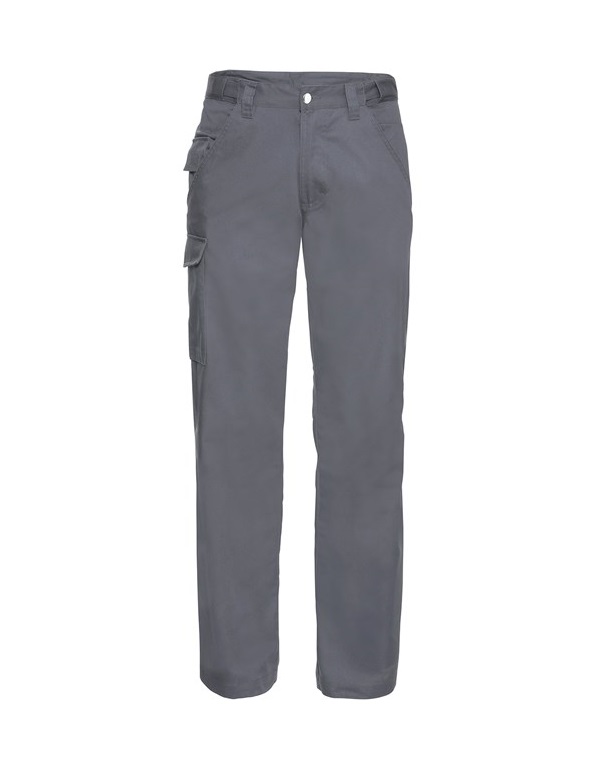 Mens Polycotton Twill Workwear Trousers Convoy Grey 