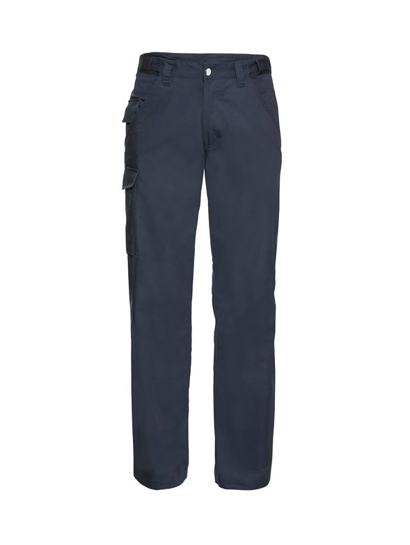 Mens Polycotton Twill Workwear Trousers French Navy 